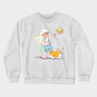 A Little Girl Gets A Letter From Bird Crewneck Sweatshirt